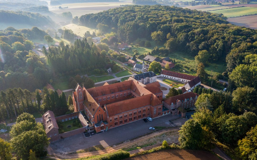 Abbaye de Belval aerial view