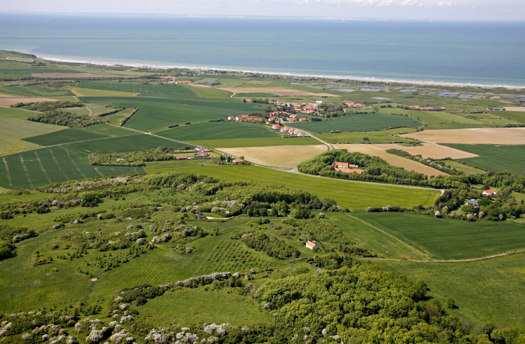 Tardinghen; farming and brewing 

But Tardinghen is also, and above all, a picturesque village clinging to the coastal road between Boulogne-sur-Mer and Calais. With its farming, milk production and cattle ranching, the village maintains its original agricultural vocation with, as a bonus, a tasty new string to its bow: the 2 Caps Craft Brewery. Christophe Noyon passionately brews beers that speak of the region in their own way. Blanche de Wissant, Noire de Slack or 2 Caps can be discovered during a visit and tasting at the Domaine de Belle Dalle in Tardinghen.  