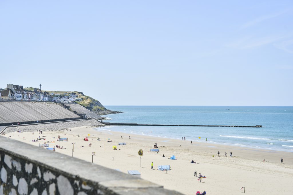 The fine sand beach at Le Portel in Northern France
