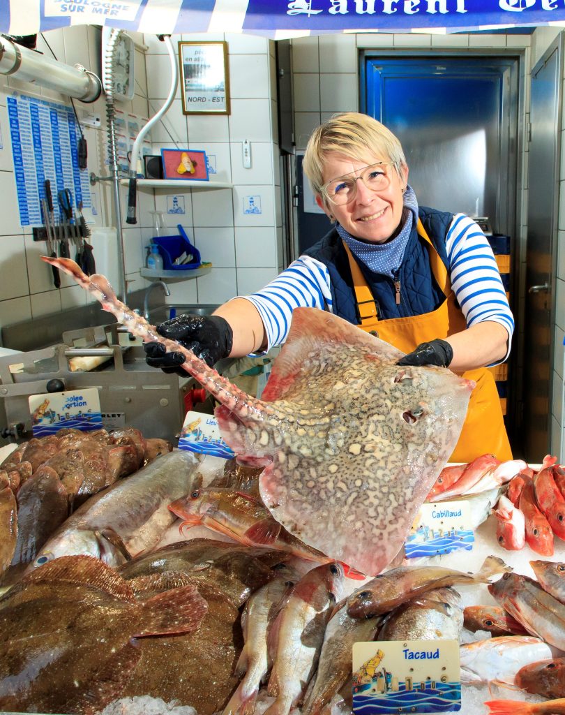 fish stals at Boulogne-sur-Mer